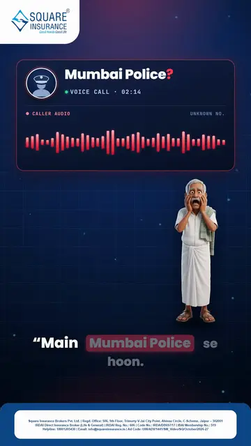 Poster frame: Digital arrest scam (Insurance)
